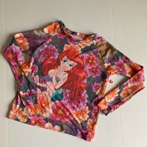 Disney Little Mermaid Ariel Flower Printed Sweater